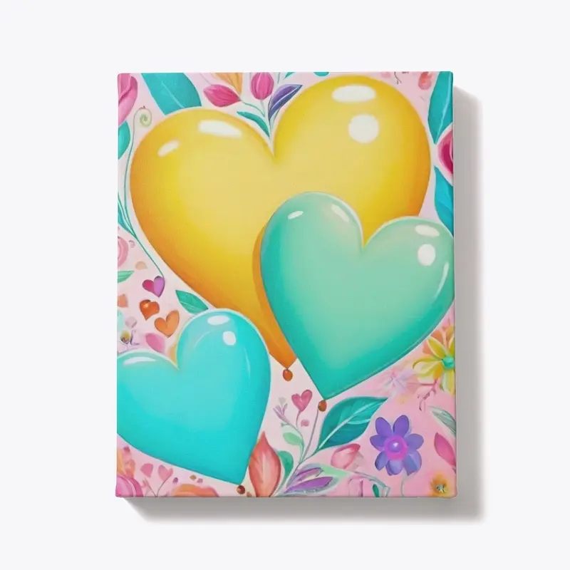 Colorful Pretty Heart Balloons