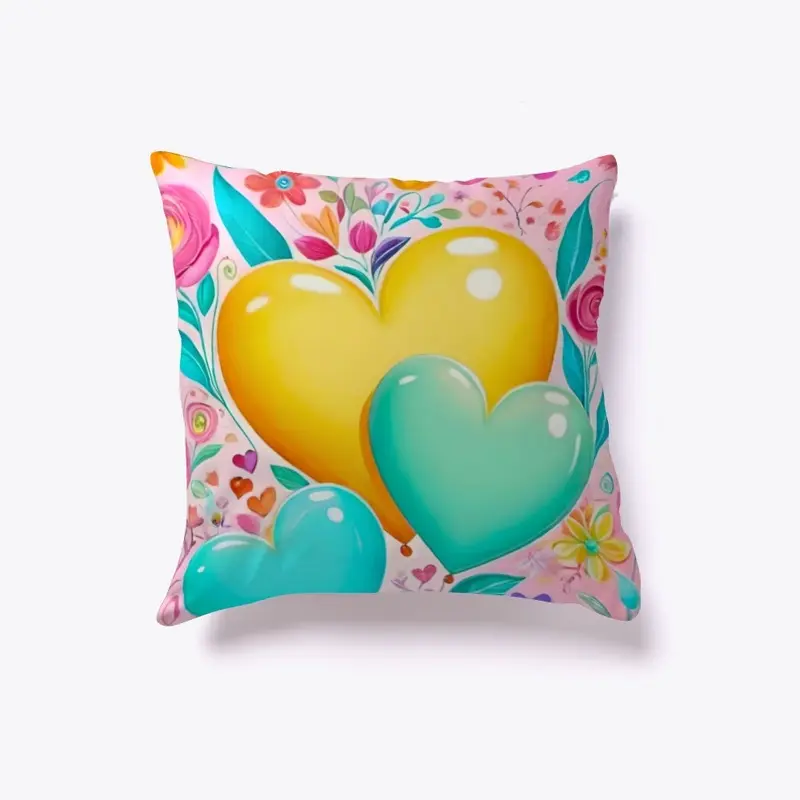 Colorful Pretty Heart Balloons