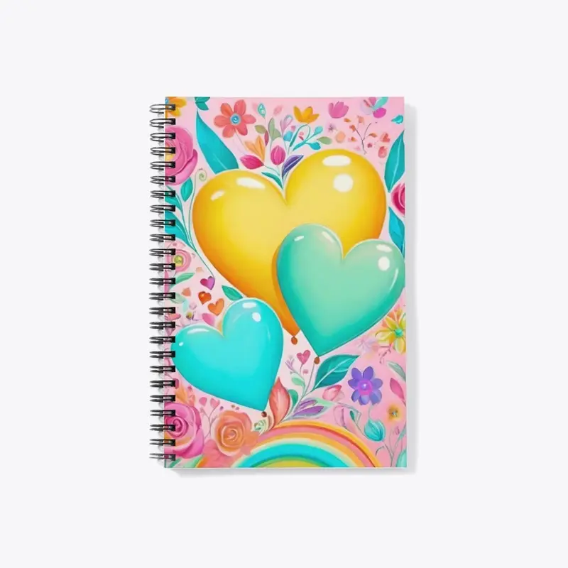 Colorful Pretty Heart Balloons